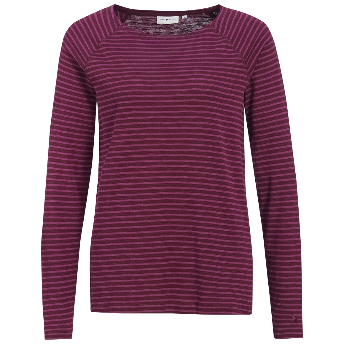 Dames-T-shirt met lange mouwen, gestreept
