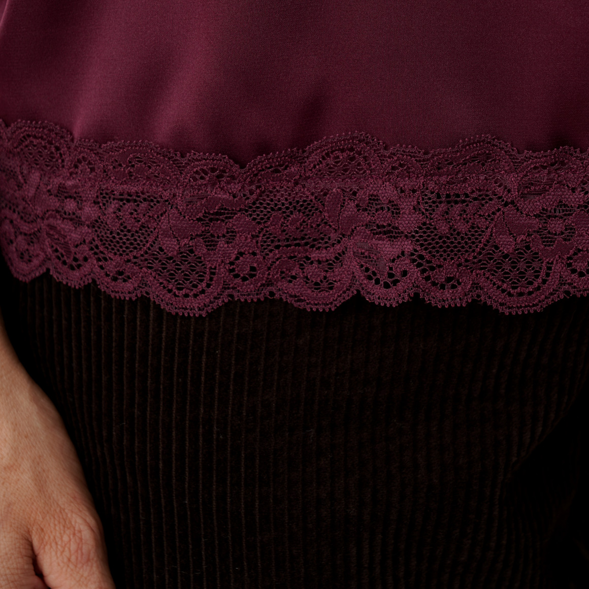 Damen Top mit Spitze