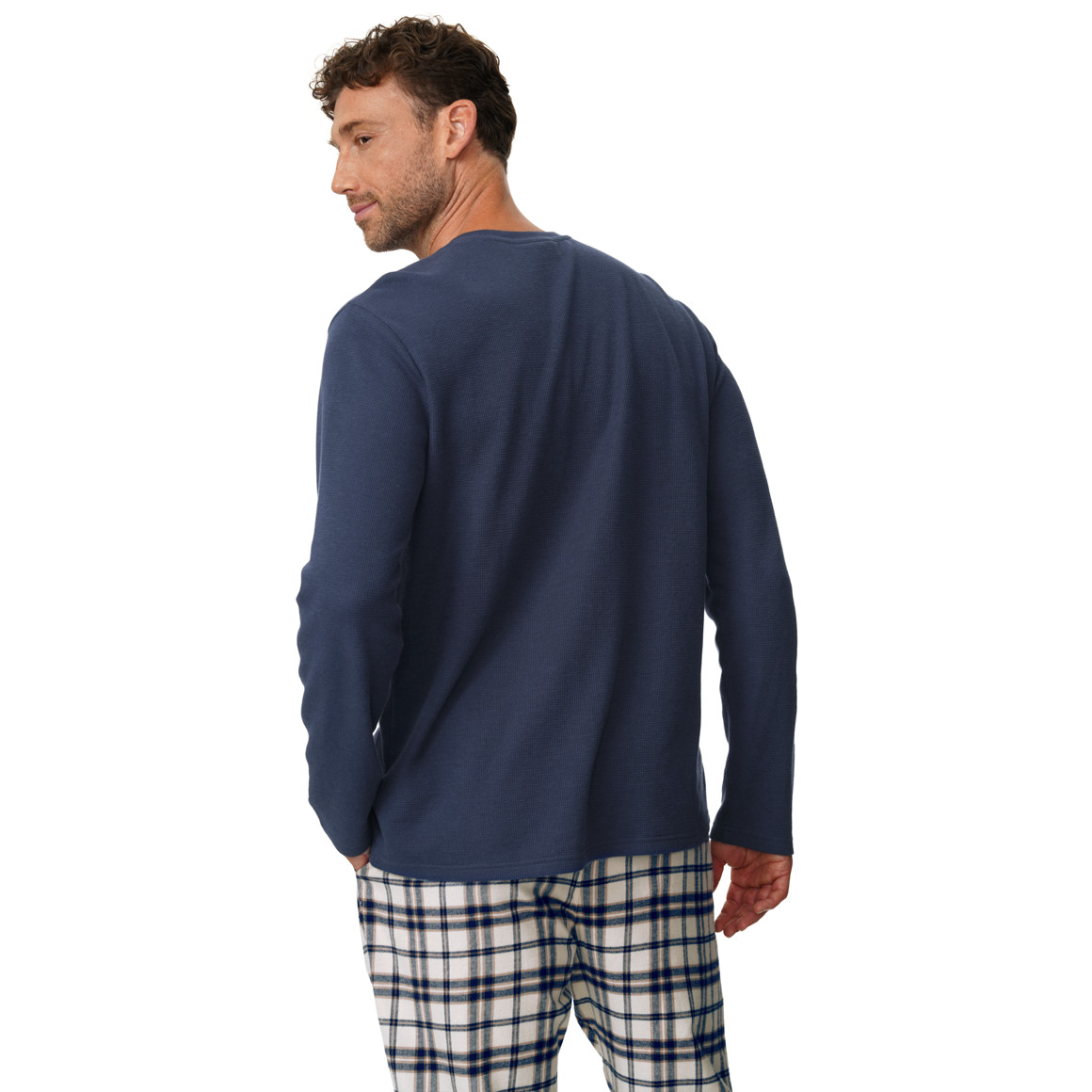 Herren Schlafshirt in Unifarben