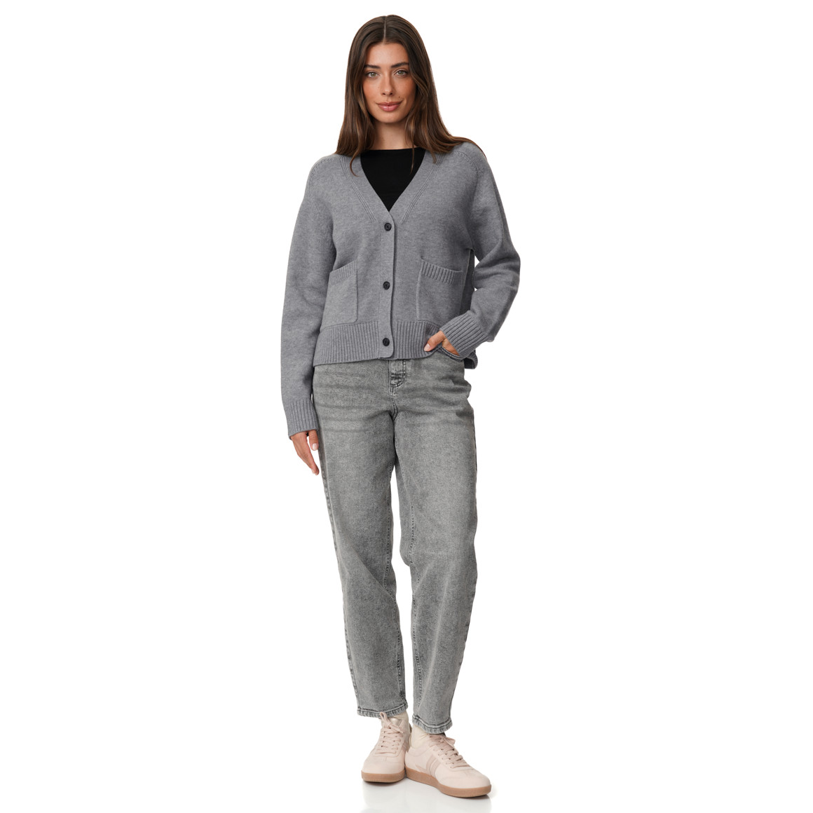 Damen Strickjacke mit Taschen