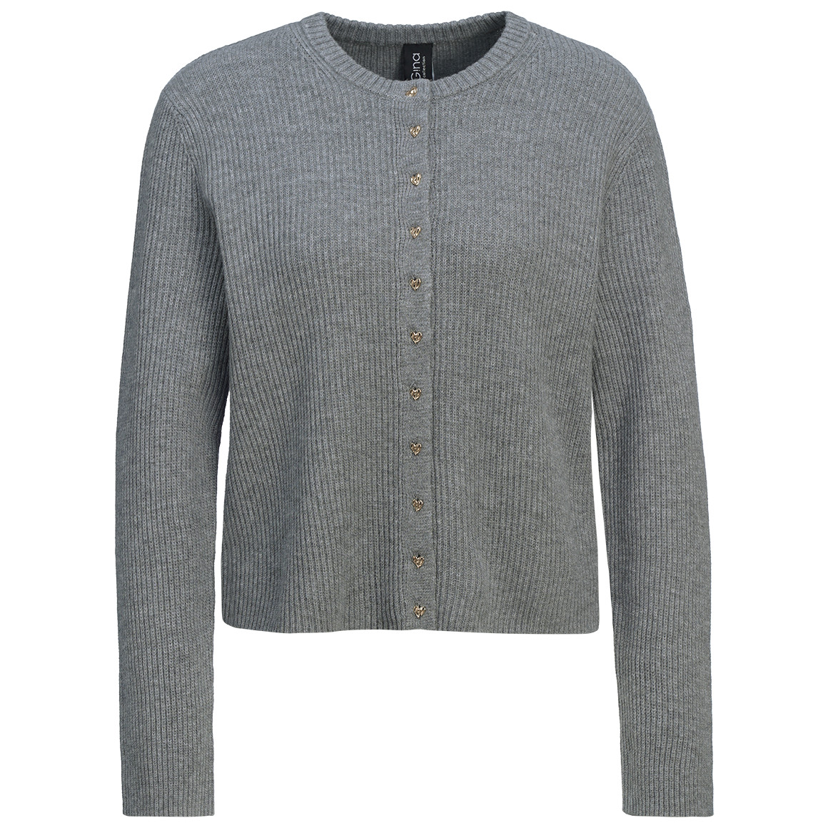 Damen Strickjacke mit Herzknöpfen