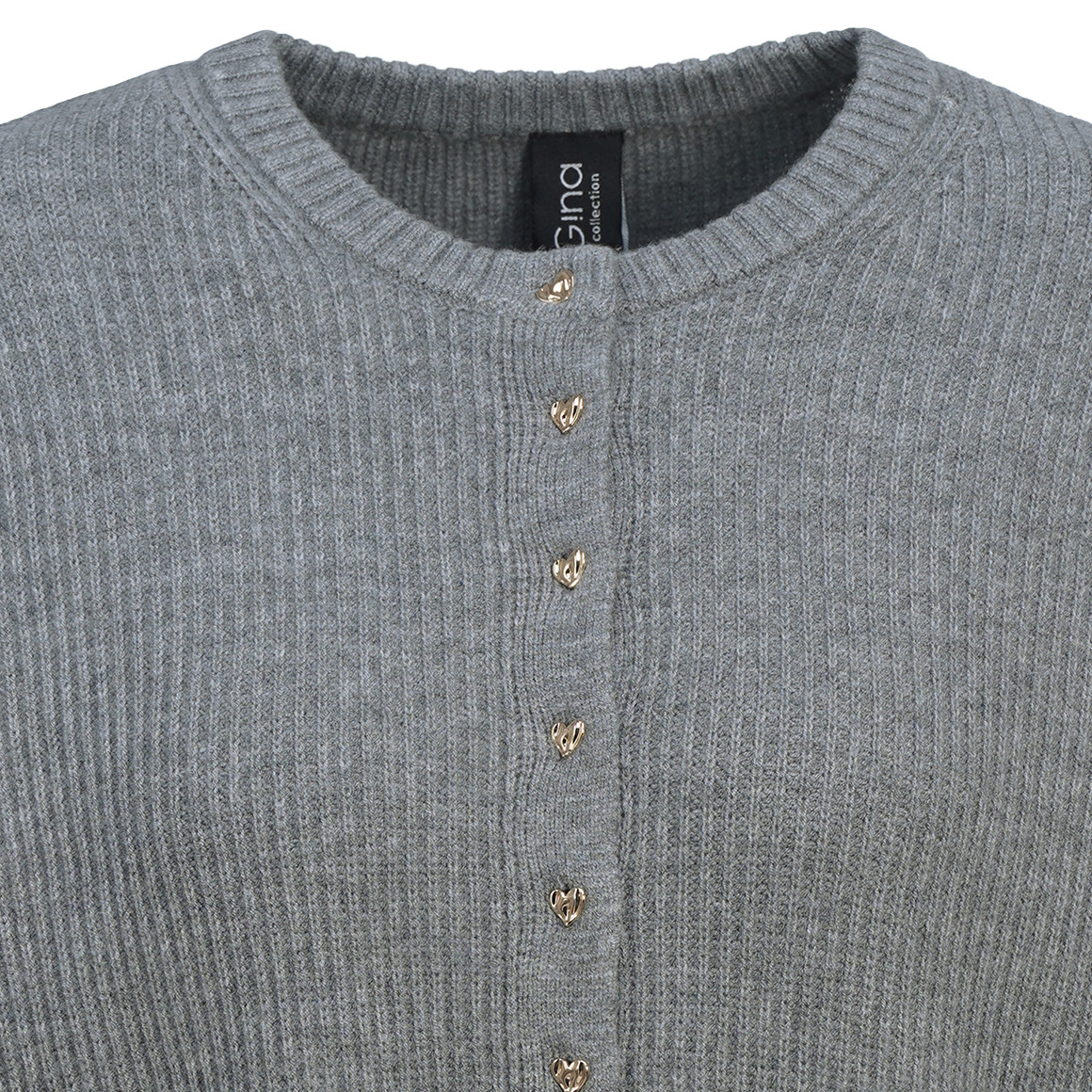 Damen Strickjacke mit Herzknöpfen