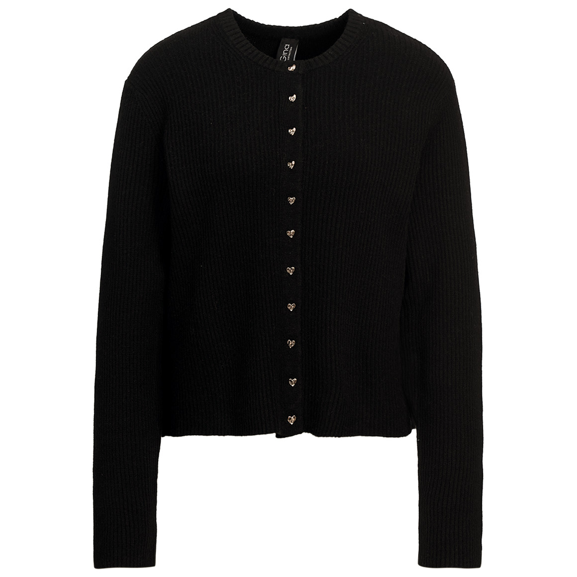 Damen Strickjacke mit Herzknöpfen