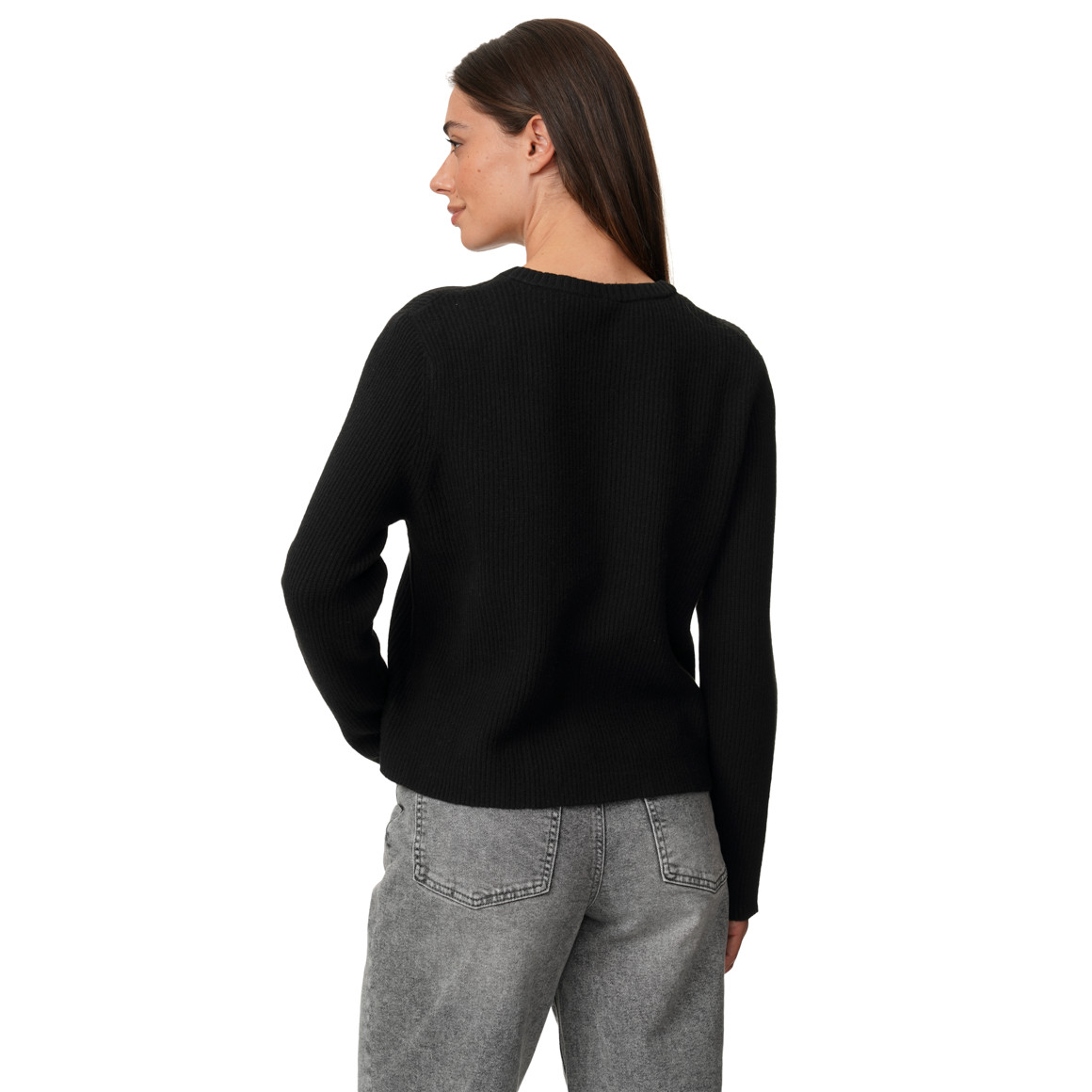 Damen Strickjacke mit Herzknöpfen