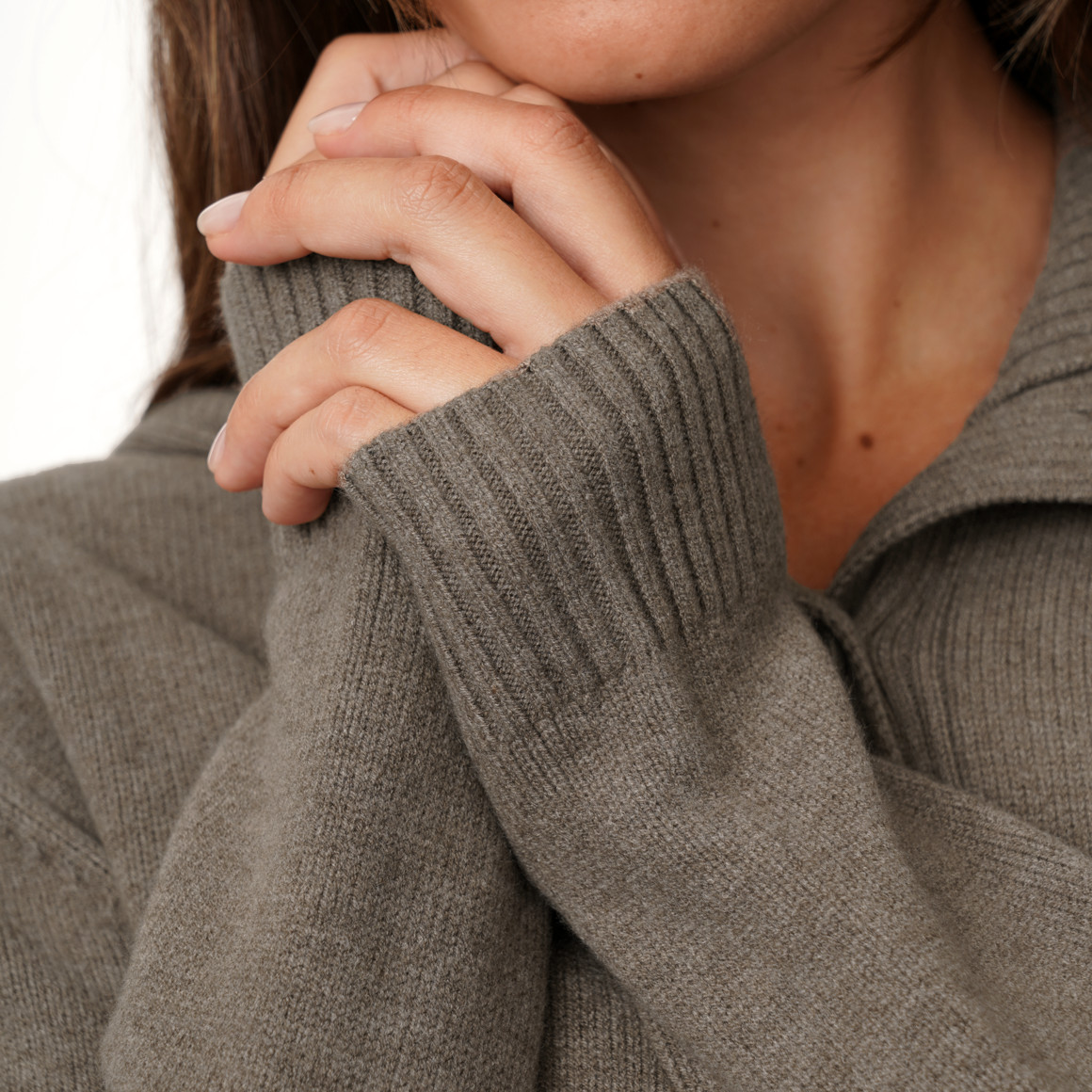 Damen Strickjacke mit Kapuze