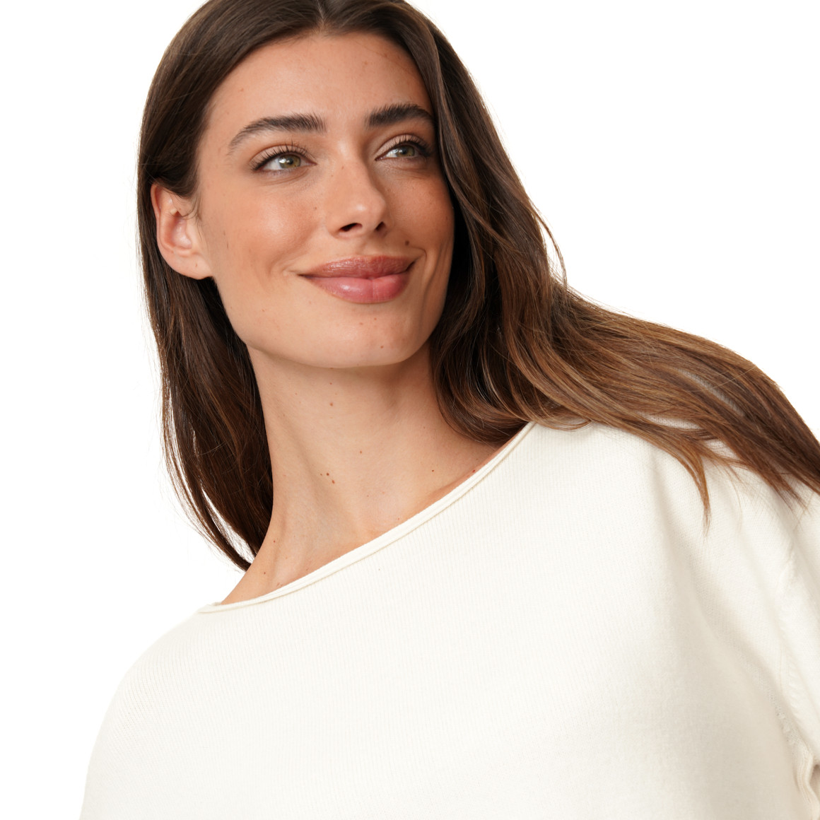 Damen Strickpullover in Unifarben