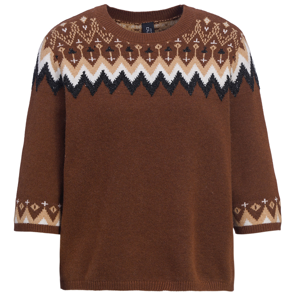 Damen Strickpullover mit weiten Ärmeln