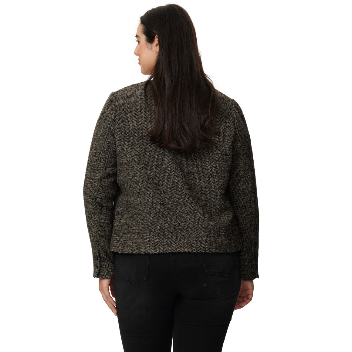 Damen Tweedjacke mit Wolle