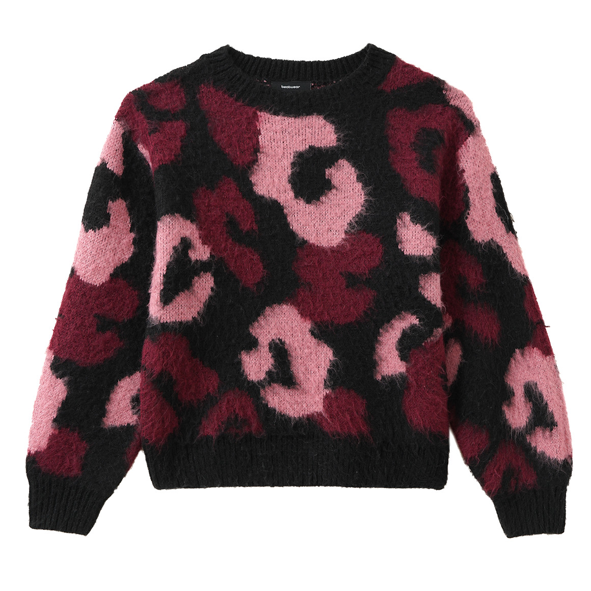 Mädchen Pullover mit Leo-Muster