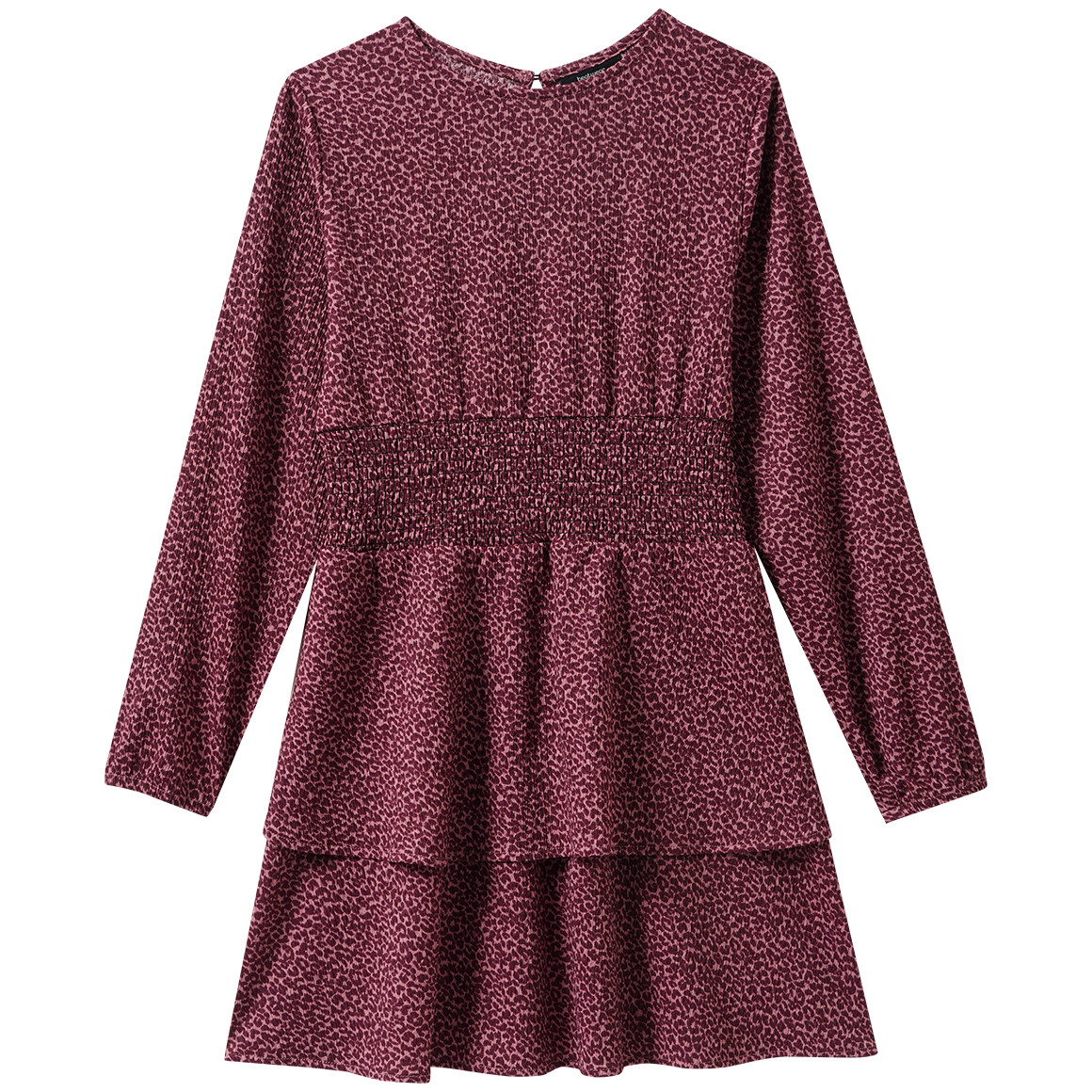 Mädchen Kleid mit Leo-Muster