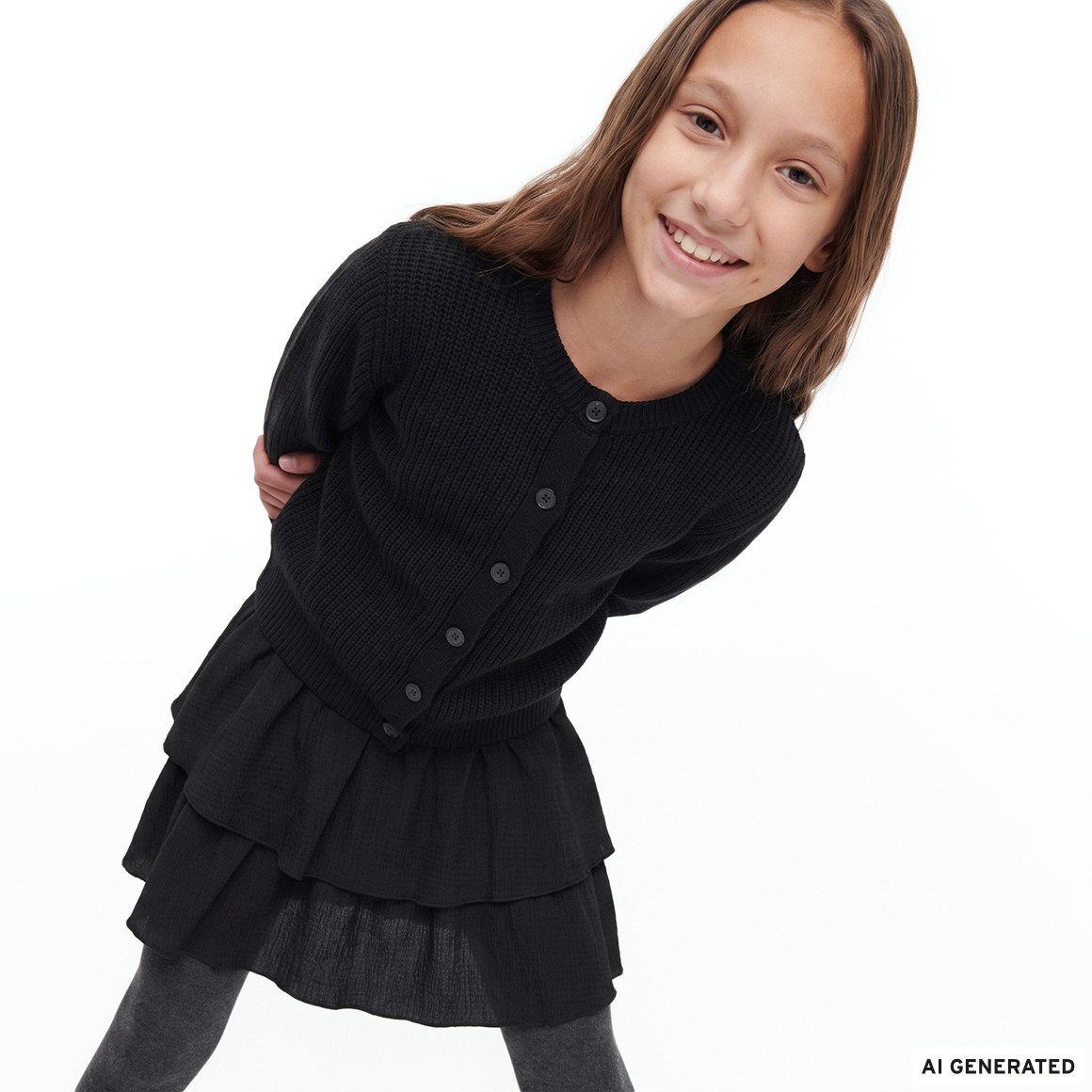 Mädchen Rock mit integrierten Shorts