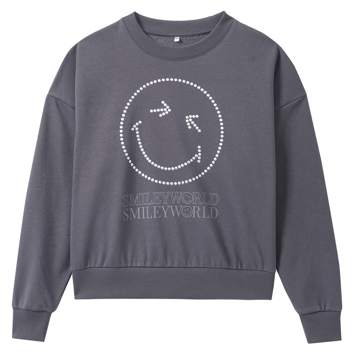 SmileyWorld Sweatshirt mit Ziersteinchen