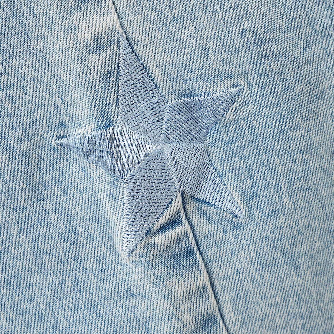 Mädchen Wide-Leg-Jeans mit verstellbarem Bund
