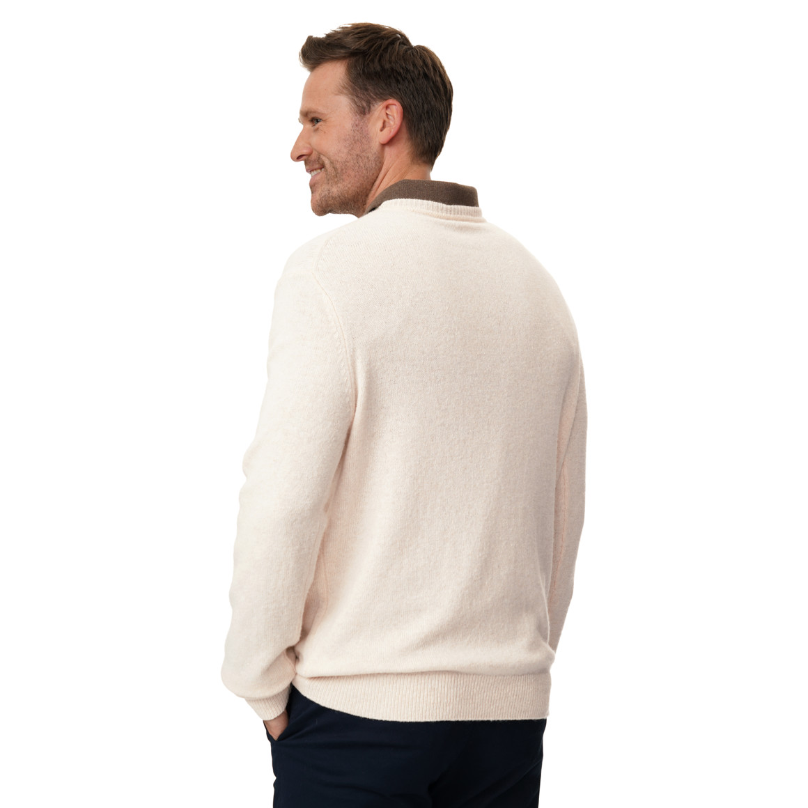 Herren Strickpullover mit Woll-Anteil