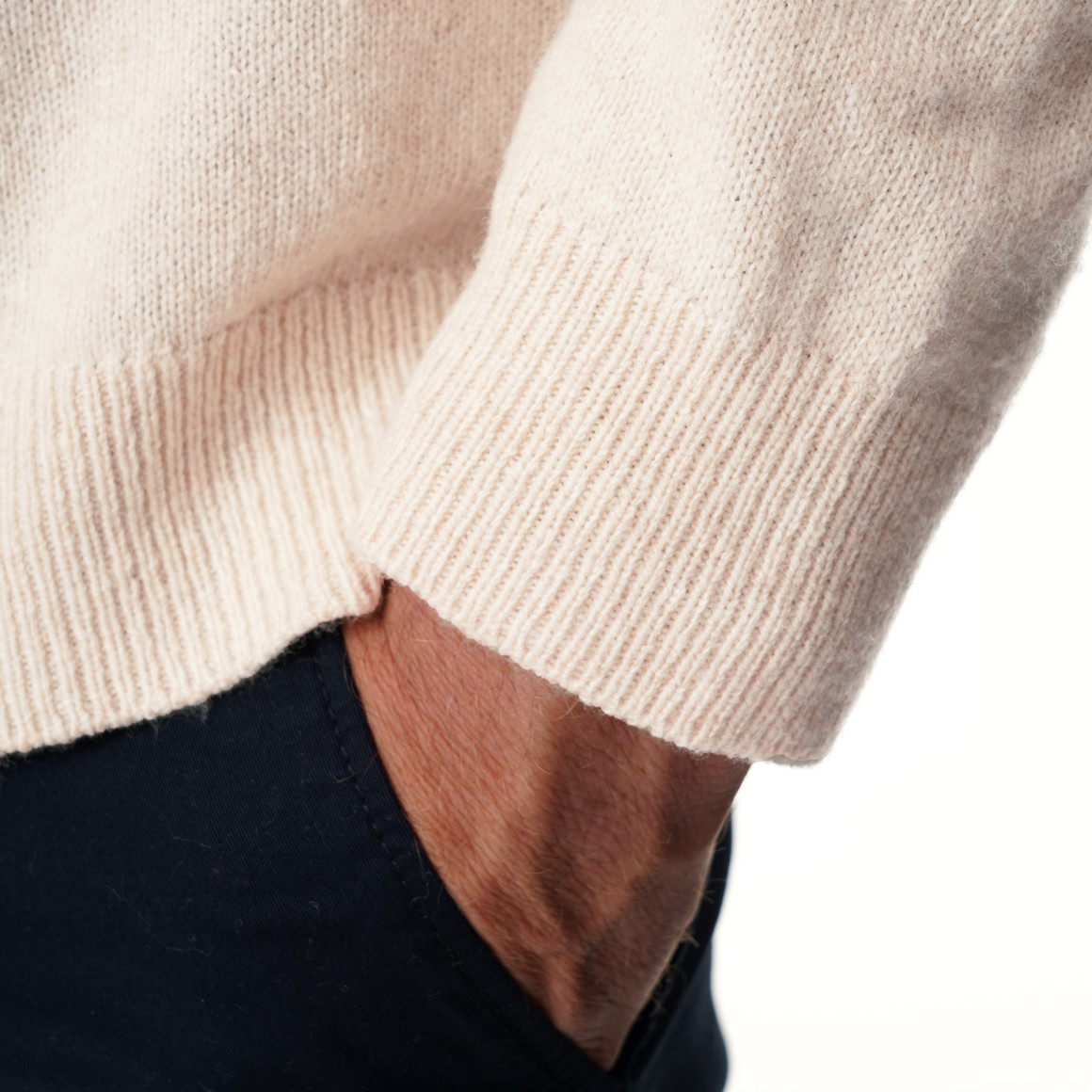 Herren Strickpullover mit Woll-Anteil