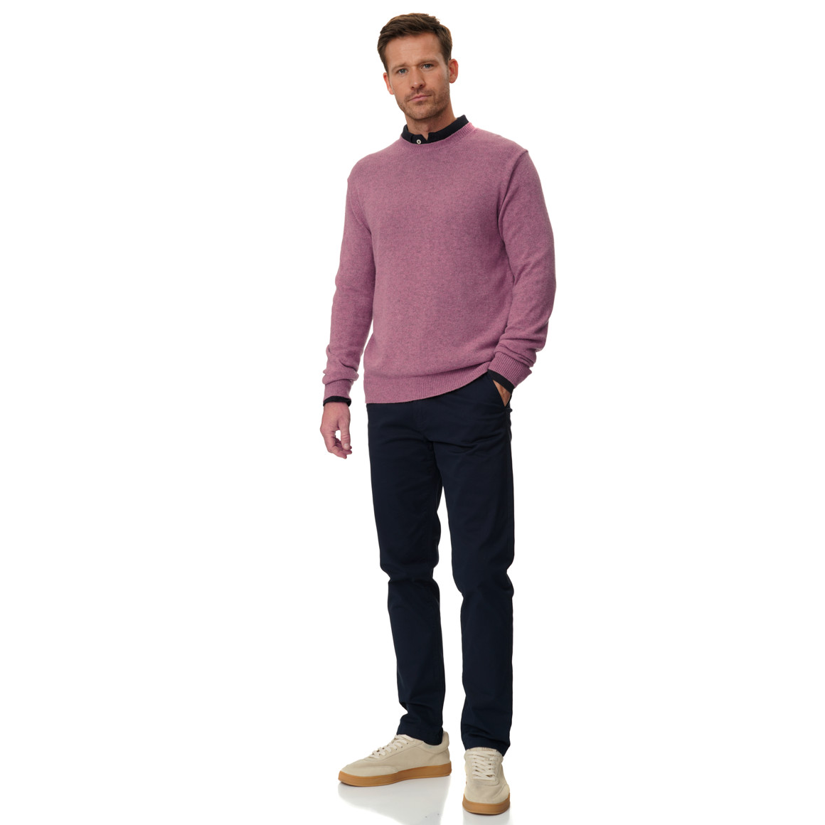 Herren Strickpullover mit Woll-Anteil