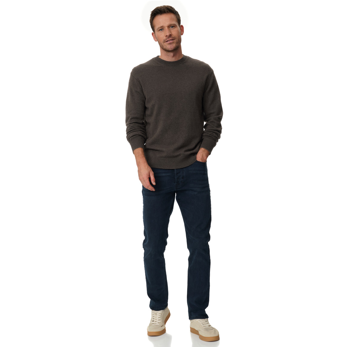 Herren Strickpullover mit Woll-Anteil