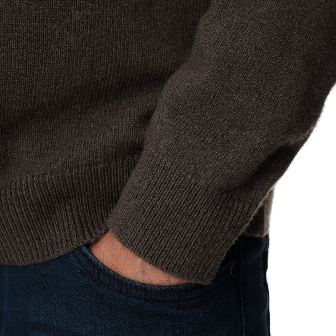 Herren Strickpullover mit Woll-Anteil
