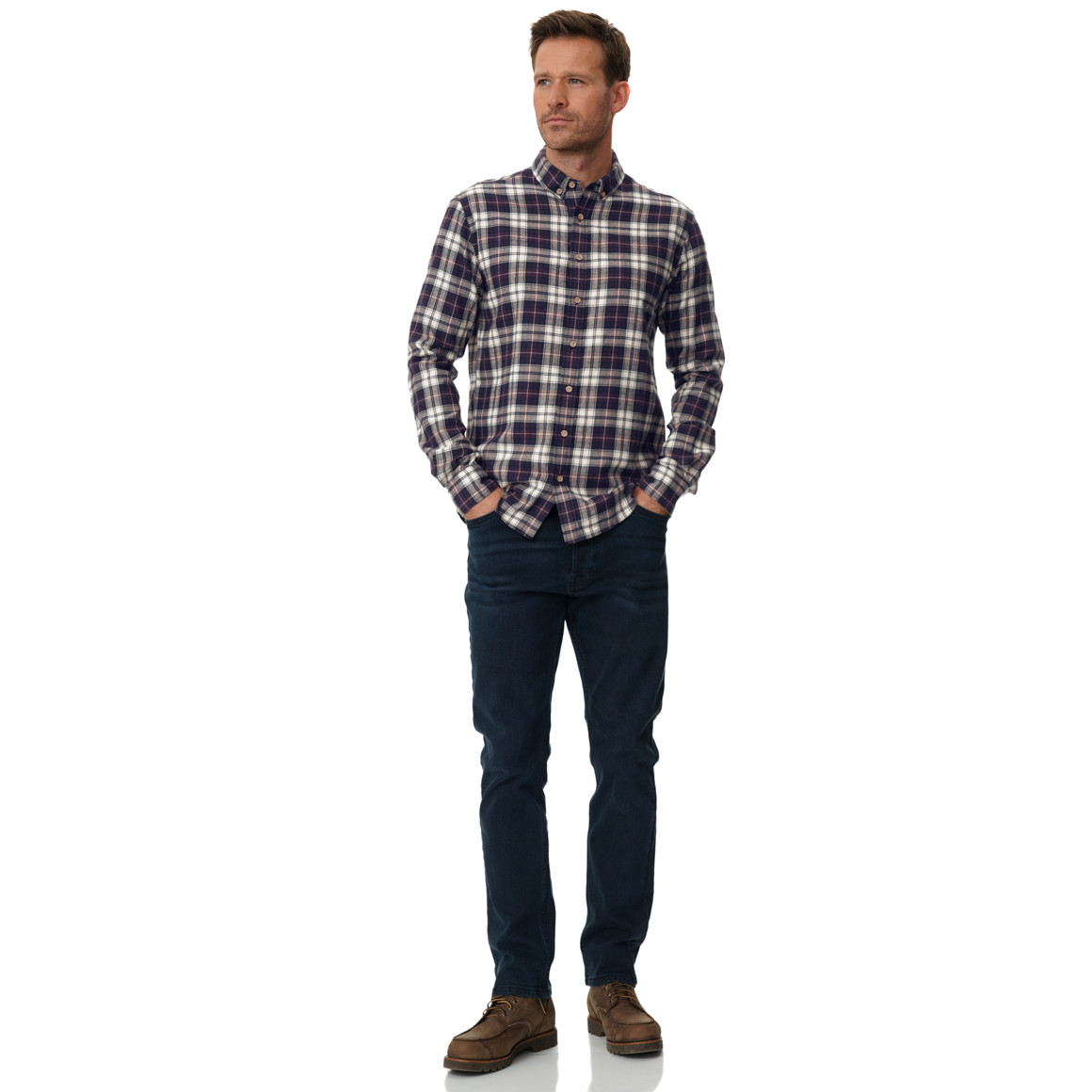 Herren Flanellhemd in Modern Fit