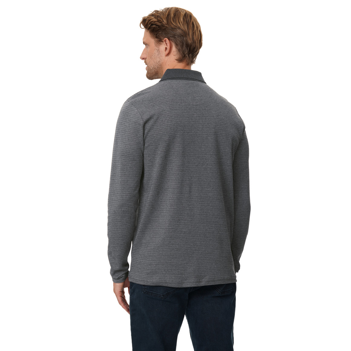 Herren Poloshirt mit leichten Streifen