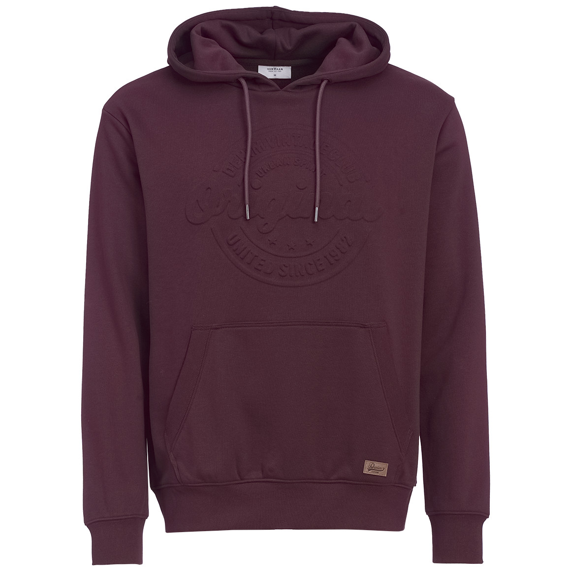 Herren Hoodie mit geprägtem Schriftzug