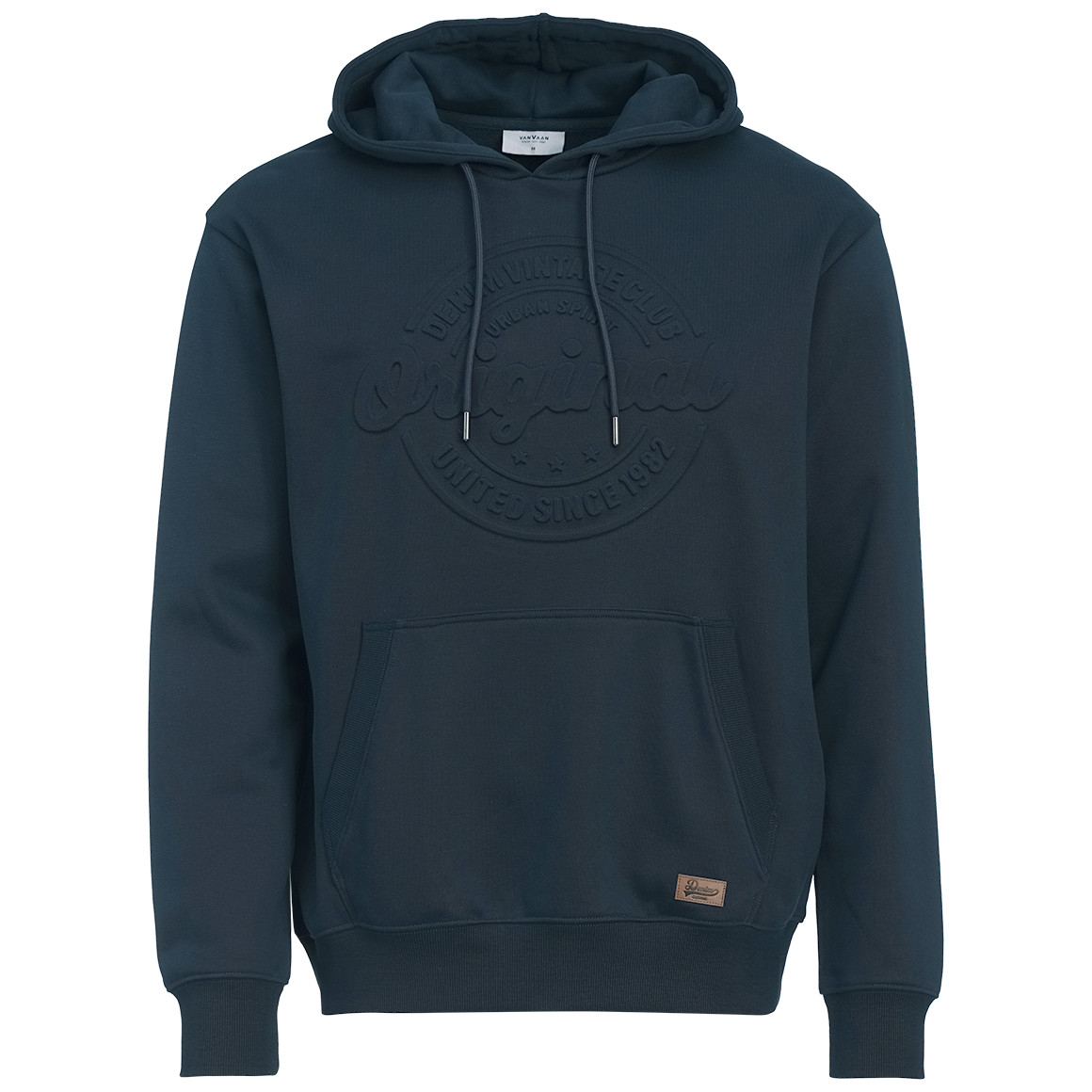 Herren Hoodie mit geprägtem Schriftzug