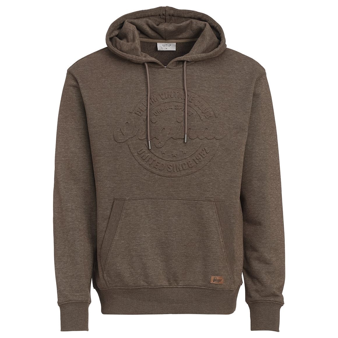 Herren Hoodie mit geprägtem Schriftzug