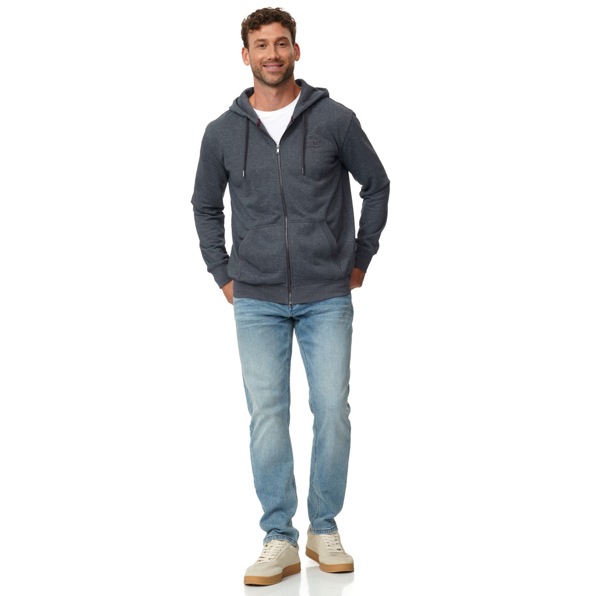Herren Sweatjacke mit Kapuze