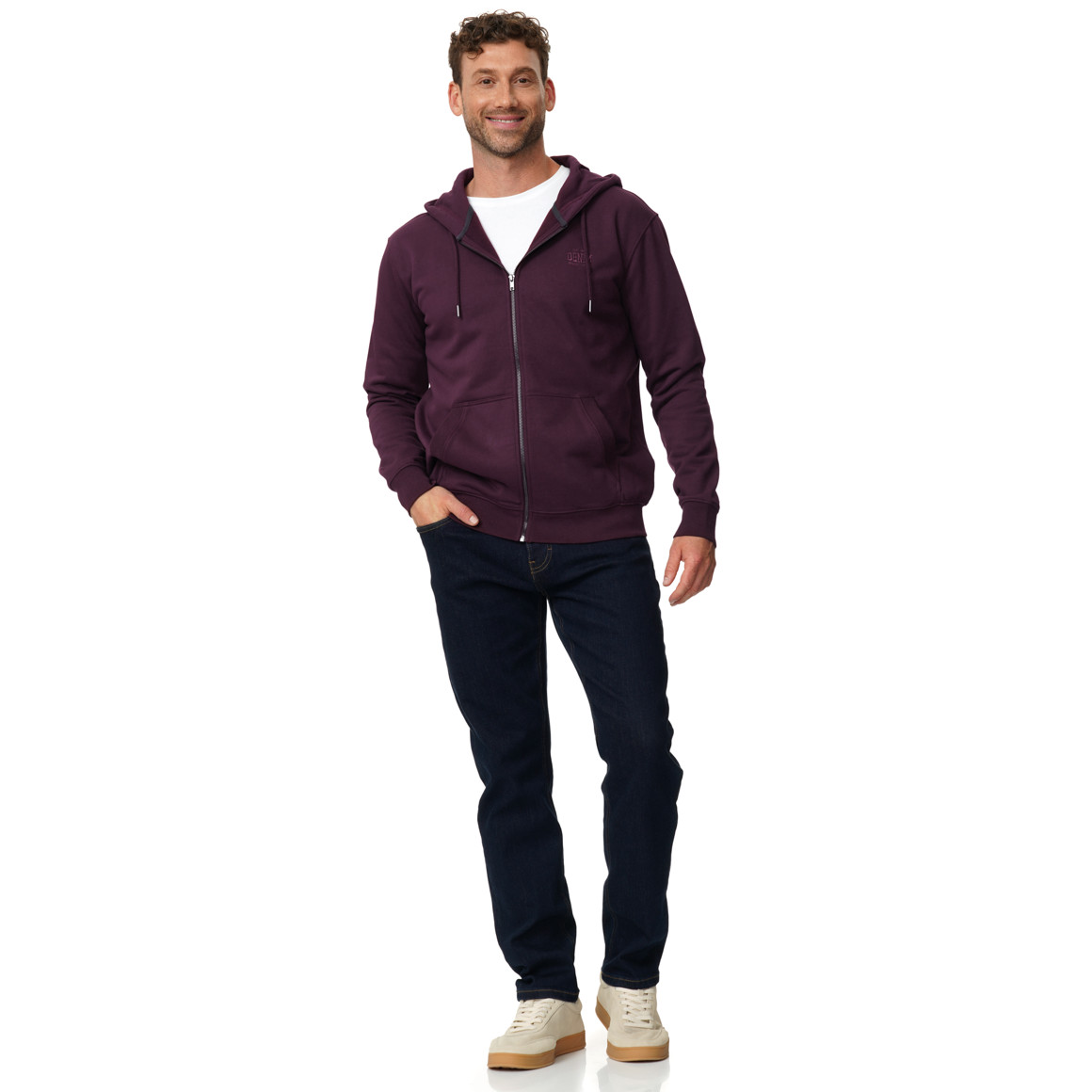 Herren Sweatjacke mit Kapuze