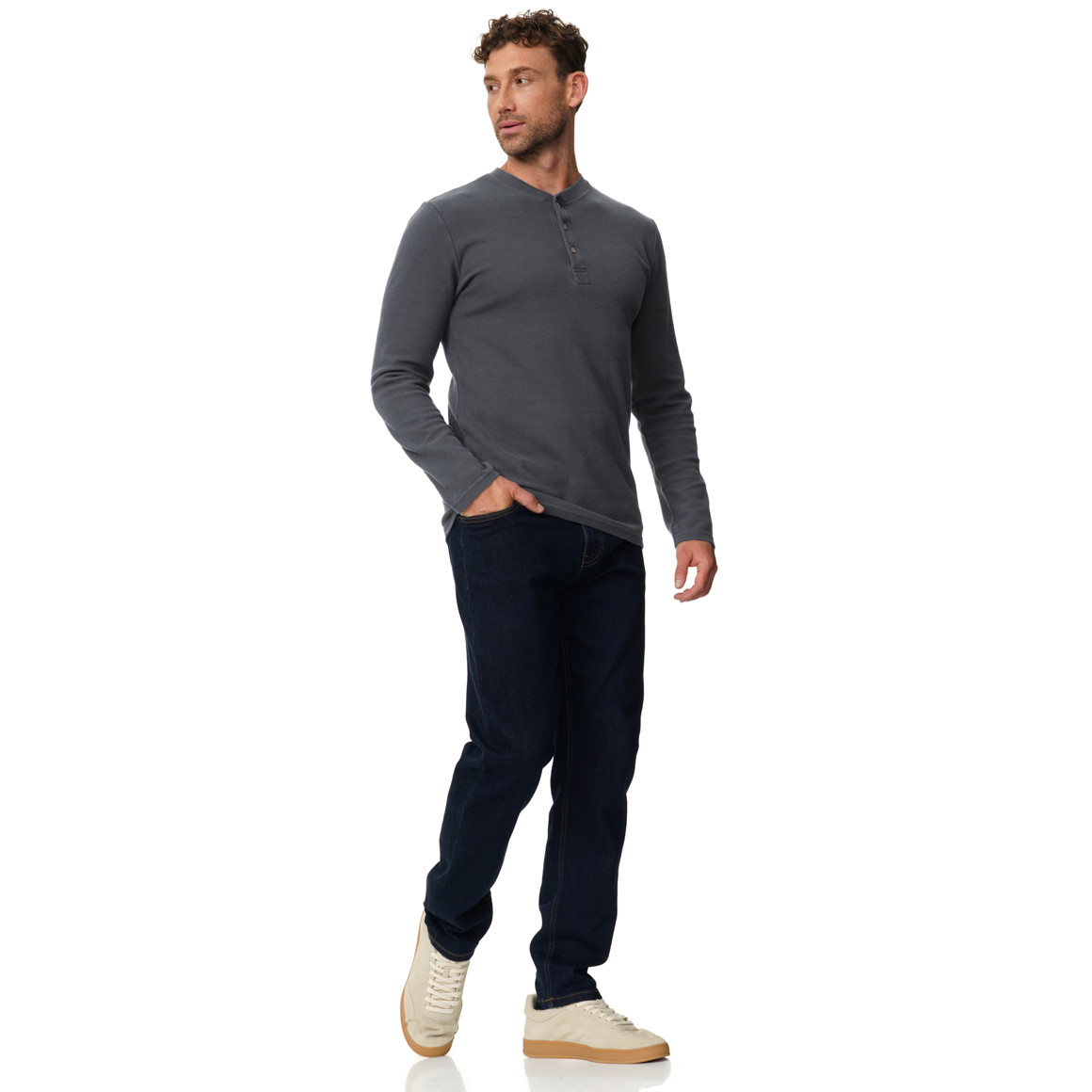 Herren Henley-Shirt