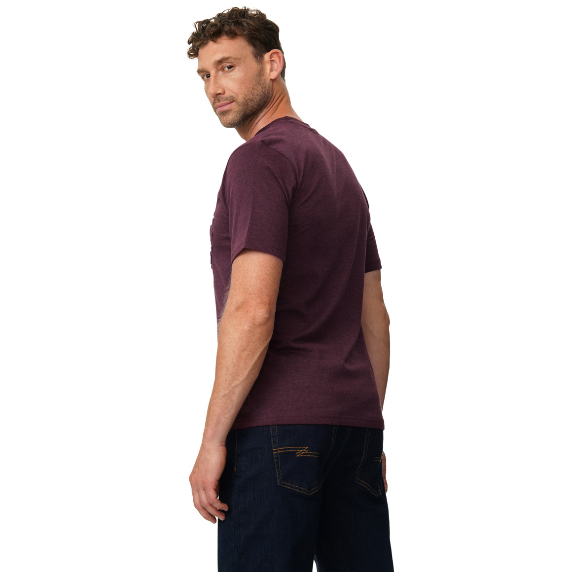 Herren T-Shirt mit 3D-Prägung