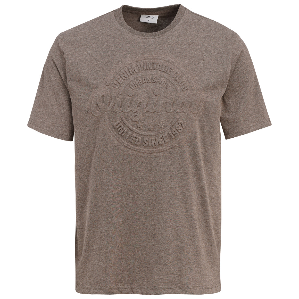 Herren T-Shirt mit 3D-Prägung