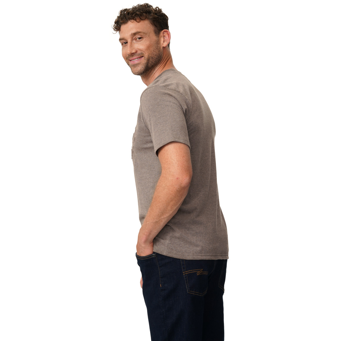 Herren T-Shirt mit 3D-Prägung