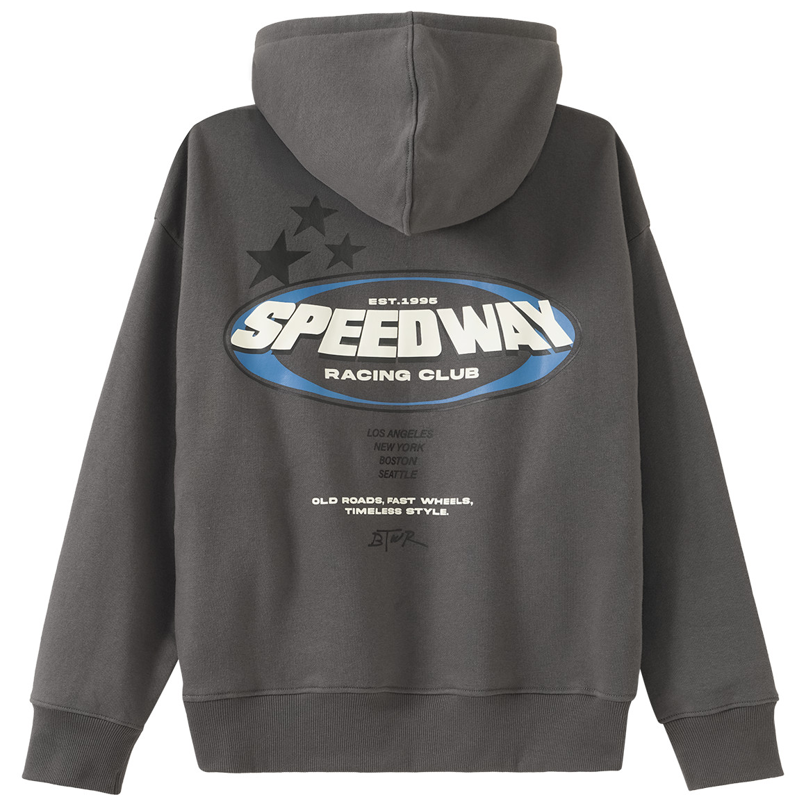 Jungen Hoodie mit großem Rücken-Print