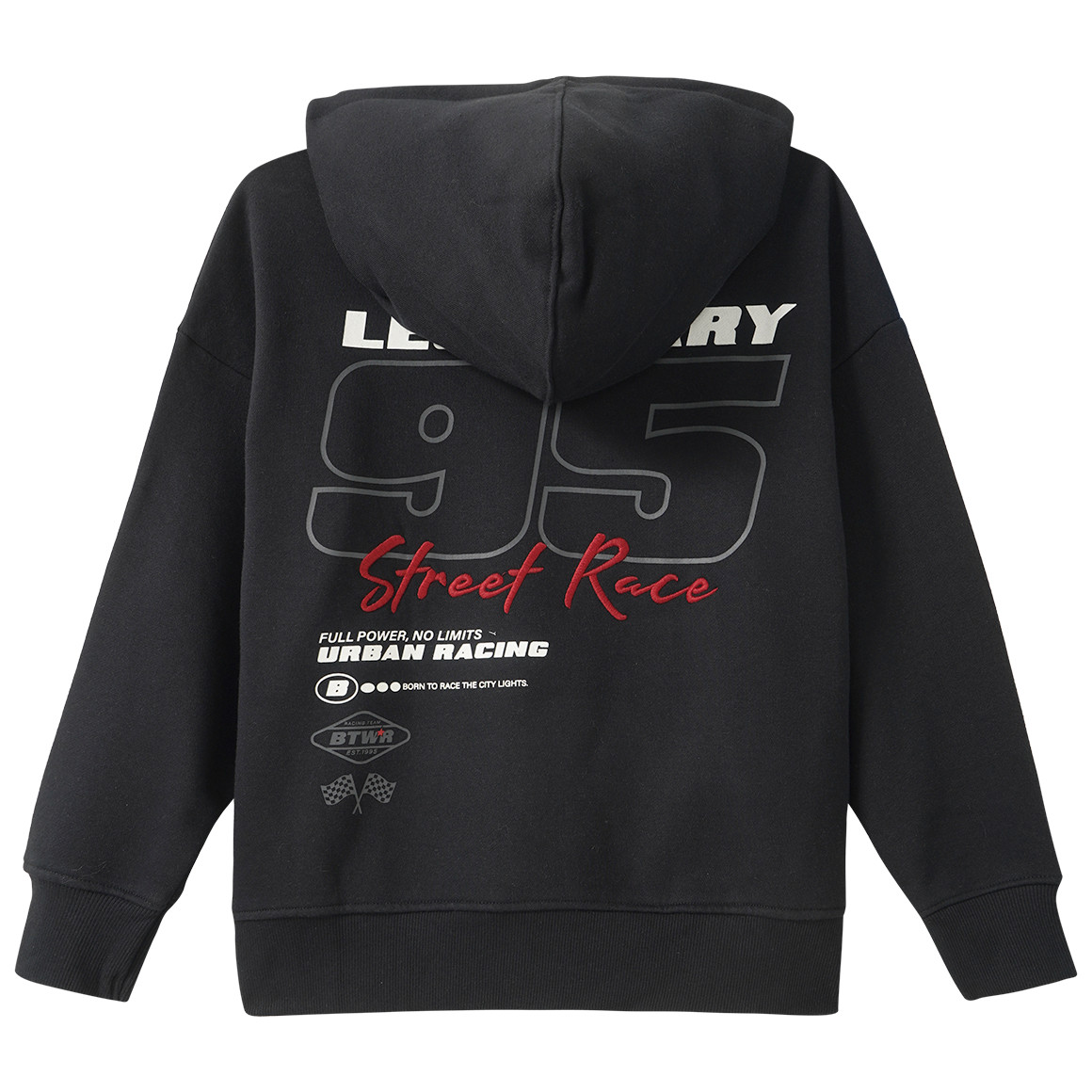 Jungen Hoodie mit großem Rücken-Print