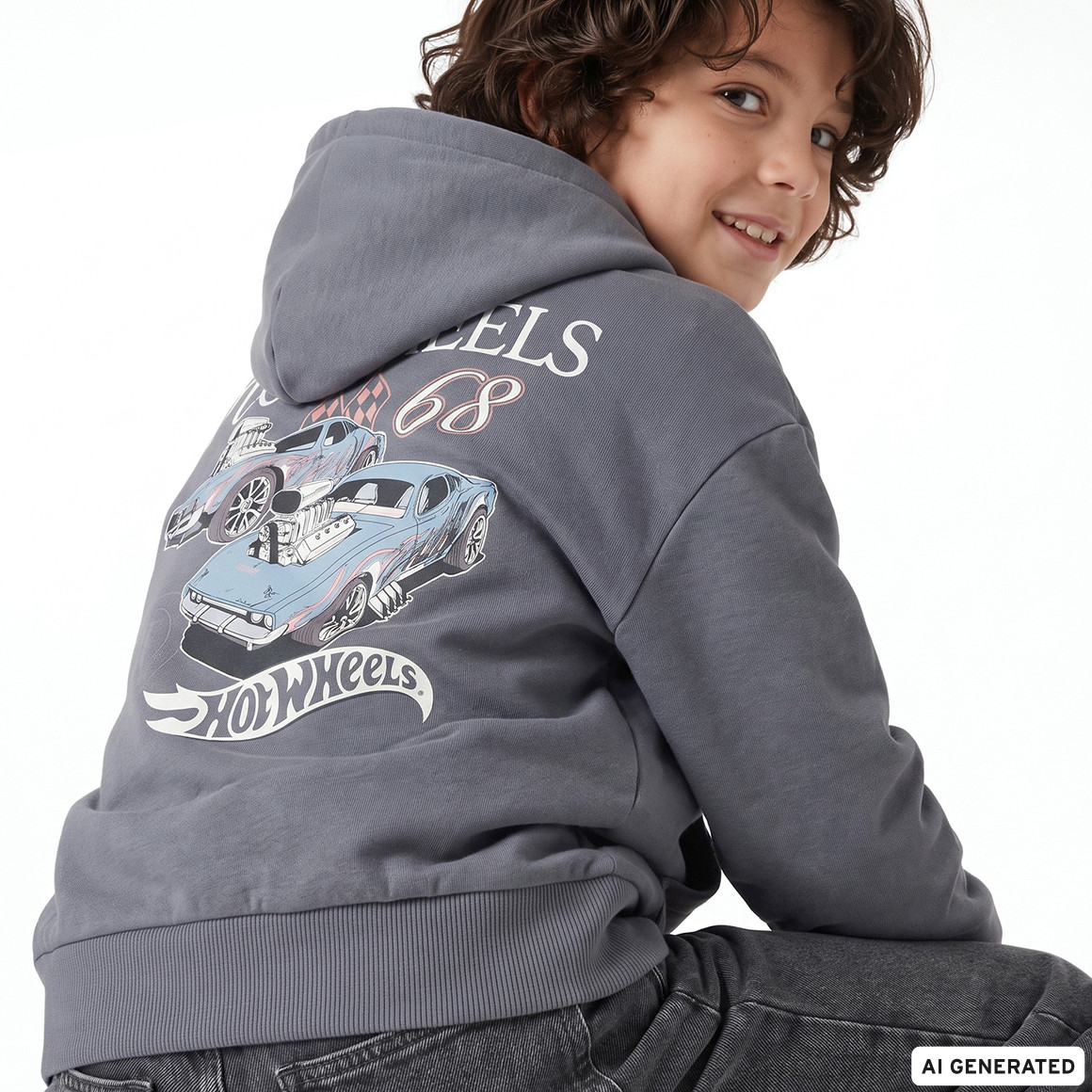 Hot Wheels Hoodie mit Rückenprint