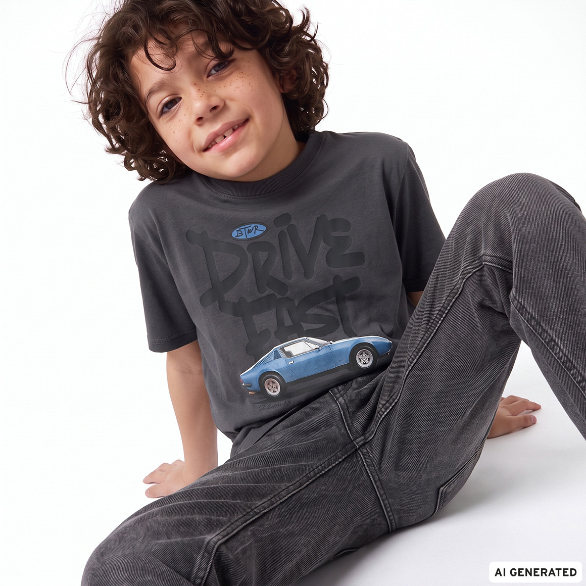Jungen T-Shirt mit großem Print