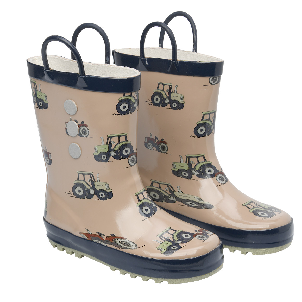 Jungen Gummistiefel mit Traktor-Allover