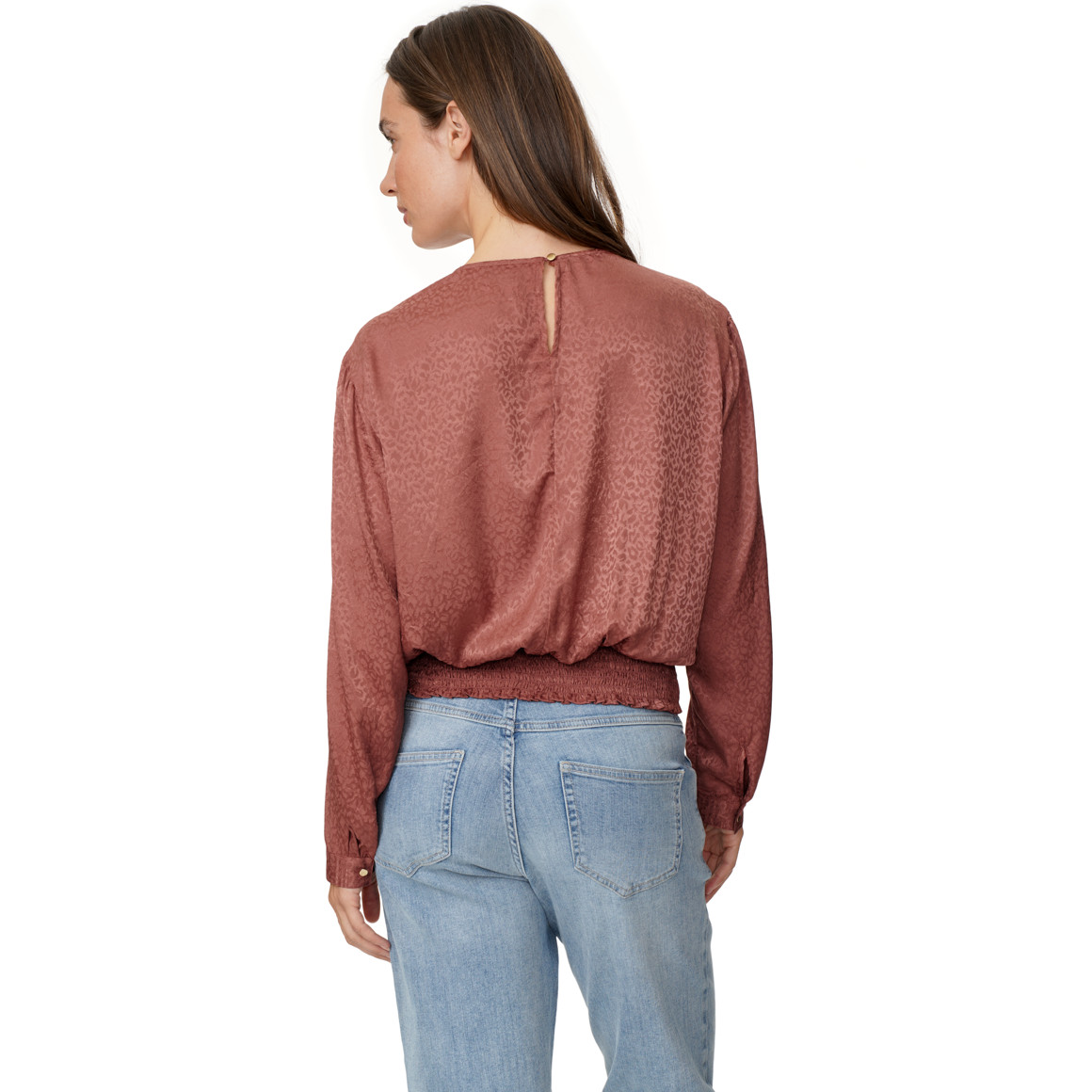 Damen Bluse in Knitter-Optik
