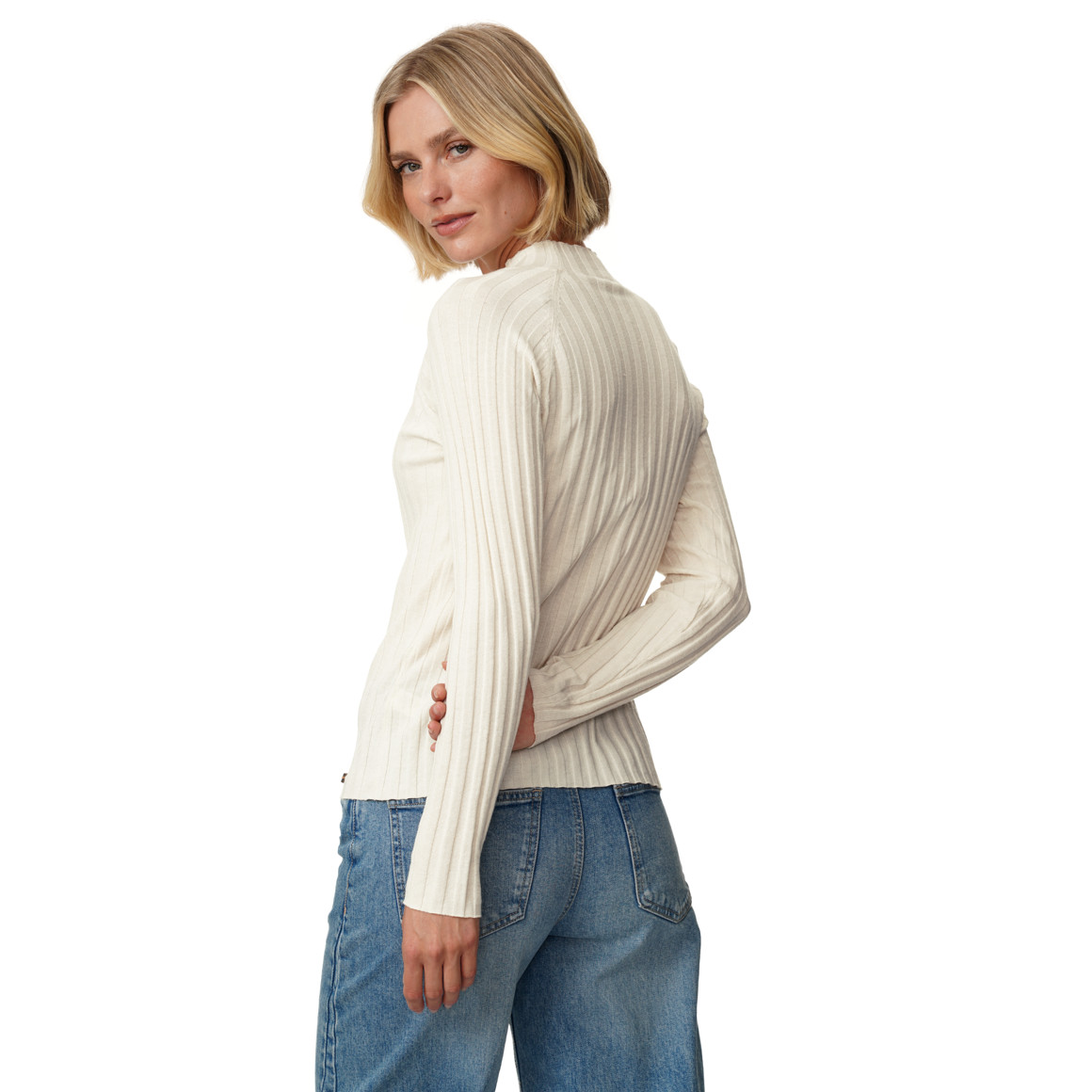 Damen Langarmshirt mit Turtleneck 