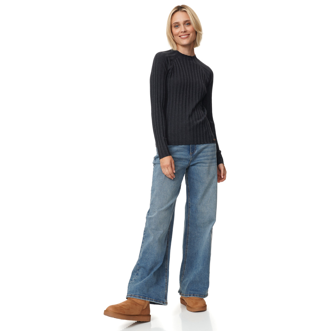 Damen Langarmshirt mit Turtleneck 