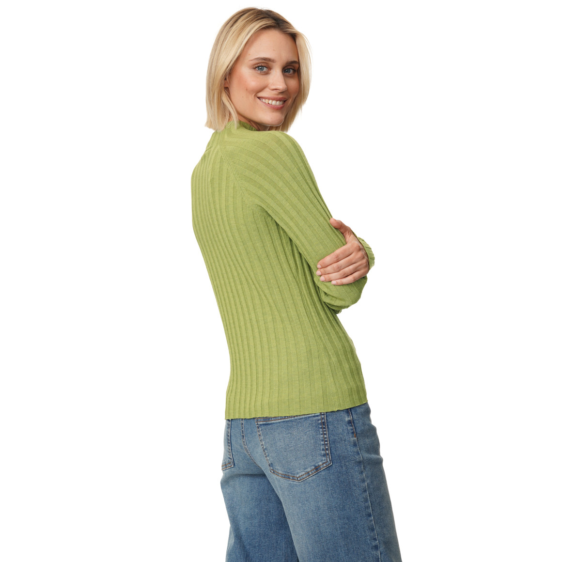 Damen Langarmshirt mit Turtleneck 