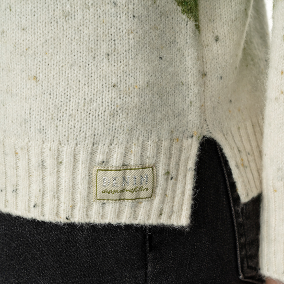 Damen Strickpullover mit Rautenmuster