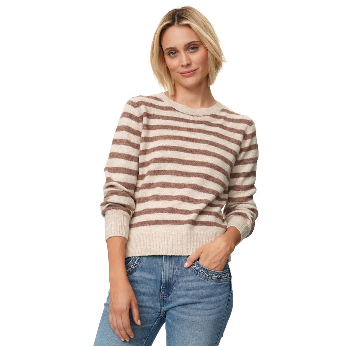 Damen Strickpullover mit Wolle