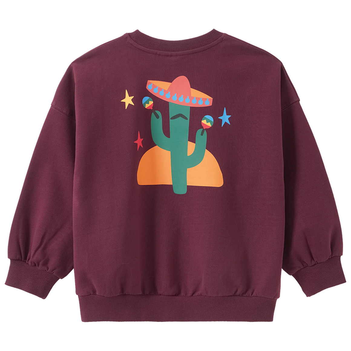 Jongenssweatshirt met opdruk op de rug
