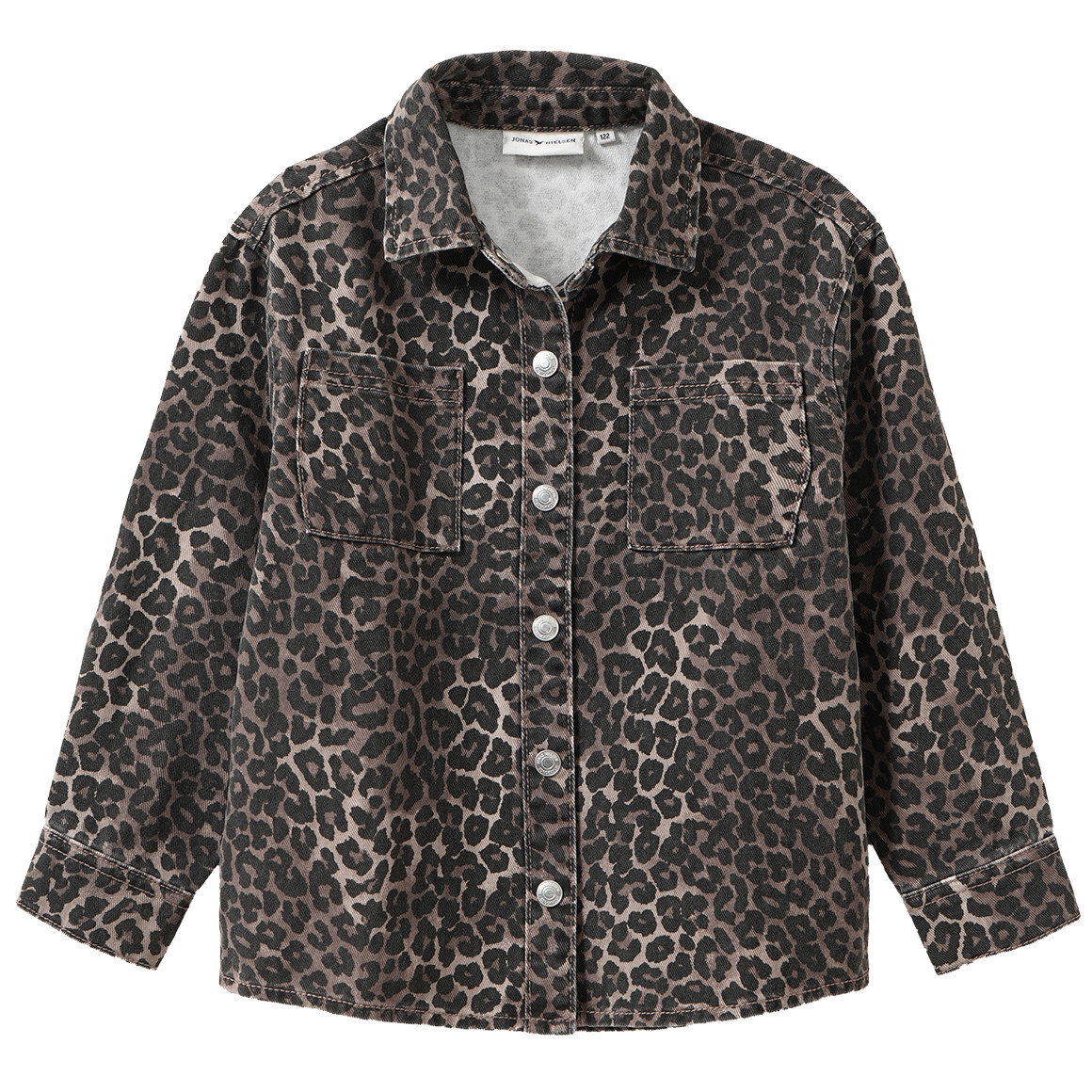 Meisjesovershirt met luipaardprint