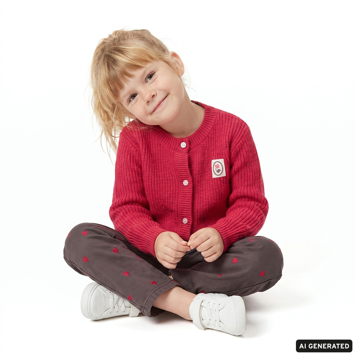 Meisjesvest met wol
