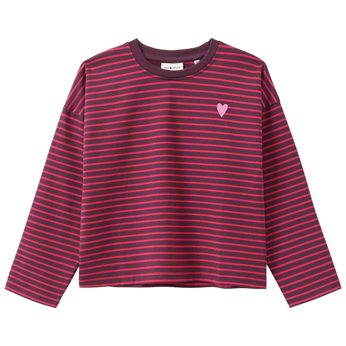 Meisjes-T-shirt met lange mouwen en strepen