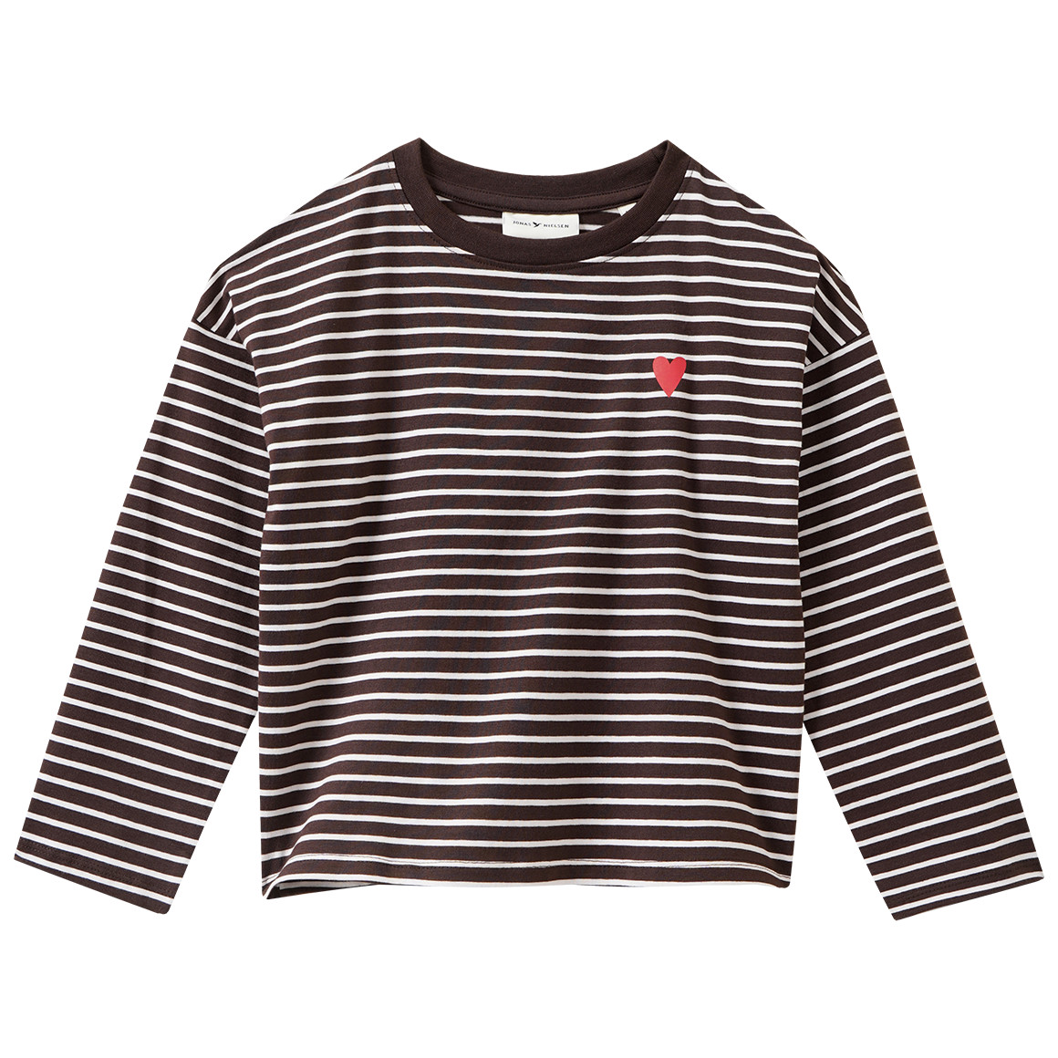 Meisjes-T-shirt met lange mouwen en strepen