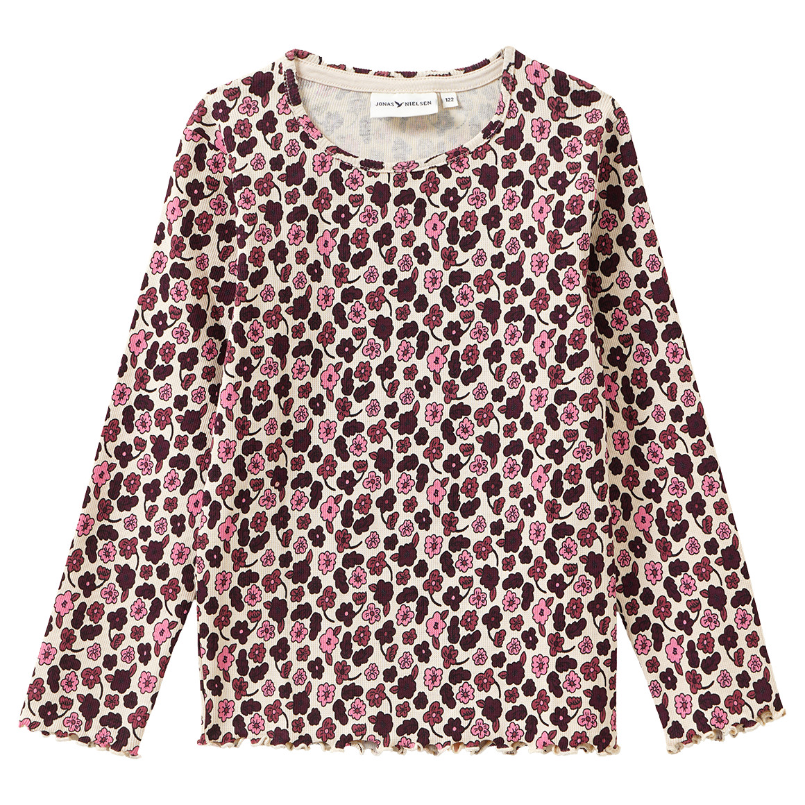Mädchen Langarmshirt mit Allover-Muster